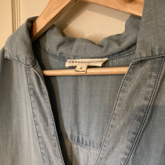 Collared Denim Dress by lovestitch - Picture 3 of 4